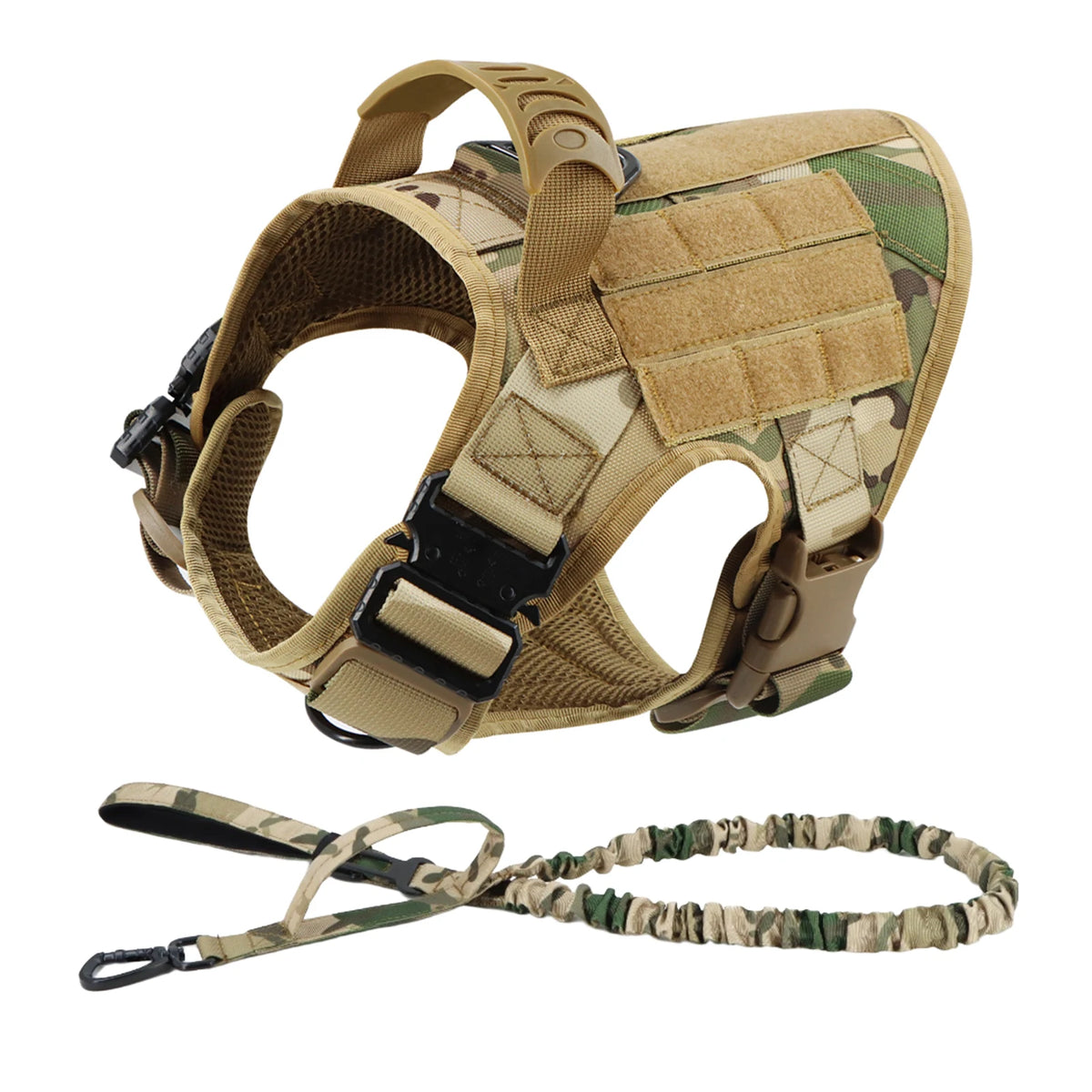 Petravel Nylon Dog Harness And Leash Set Quick Release Buckle