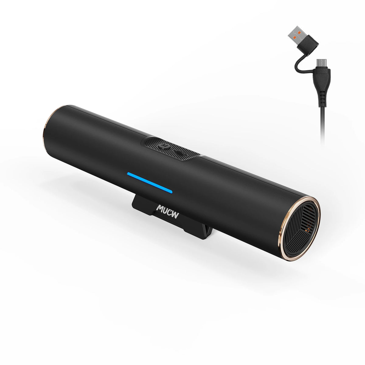 MUCW USB C Monitor Clip On Stereo Soundbar Speakers