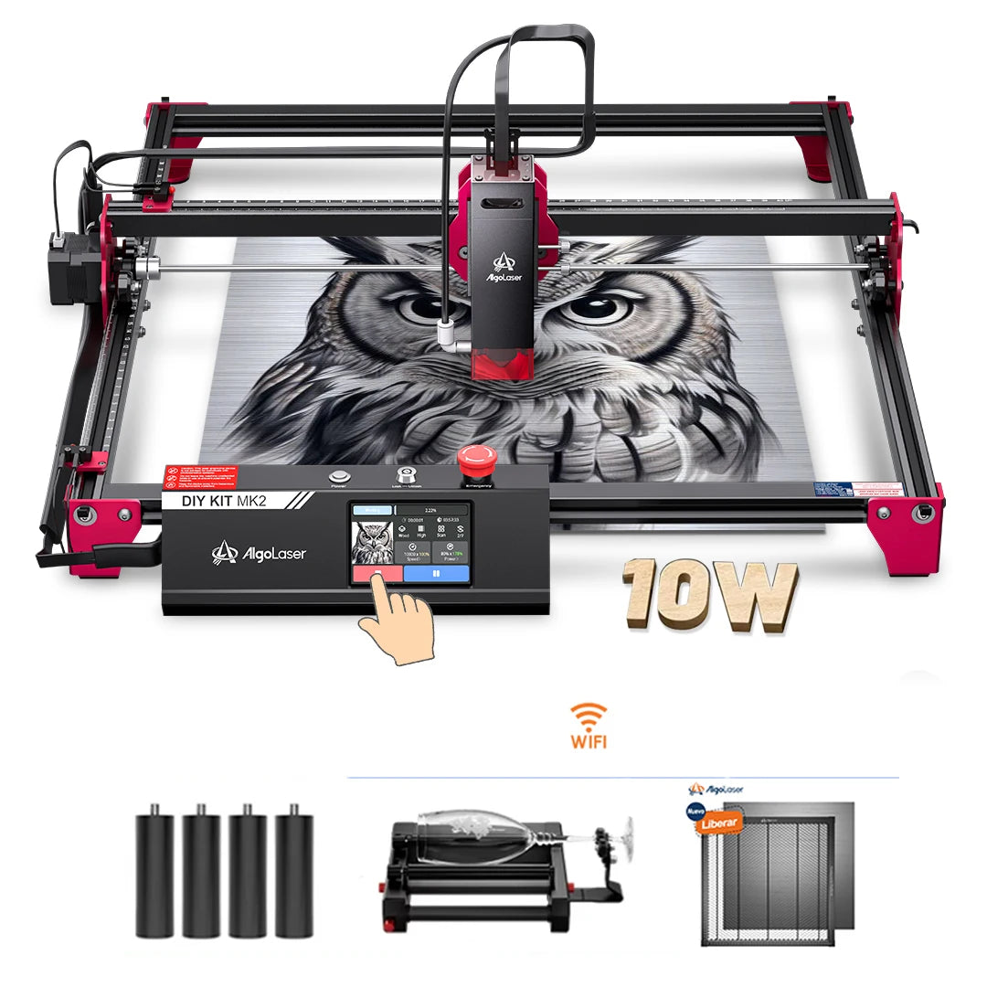 AlgoLaserCNC CNC Laser Cutter Engraver With WiFi And Offline PWM