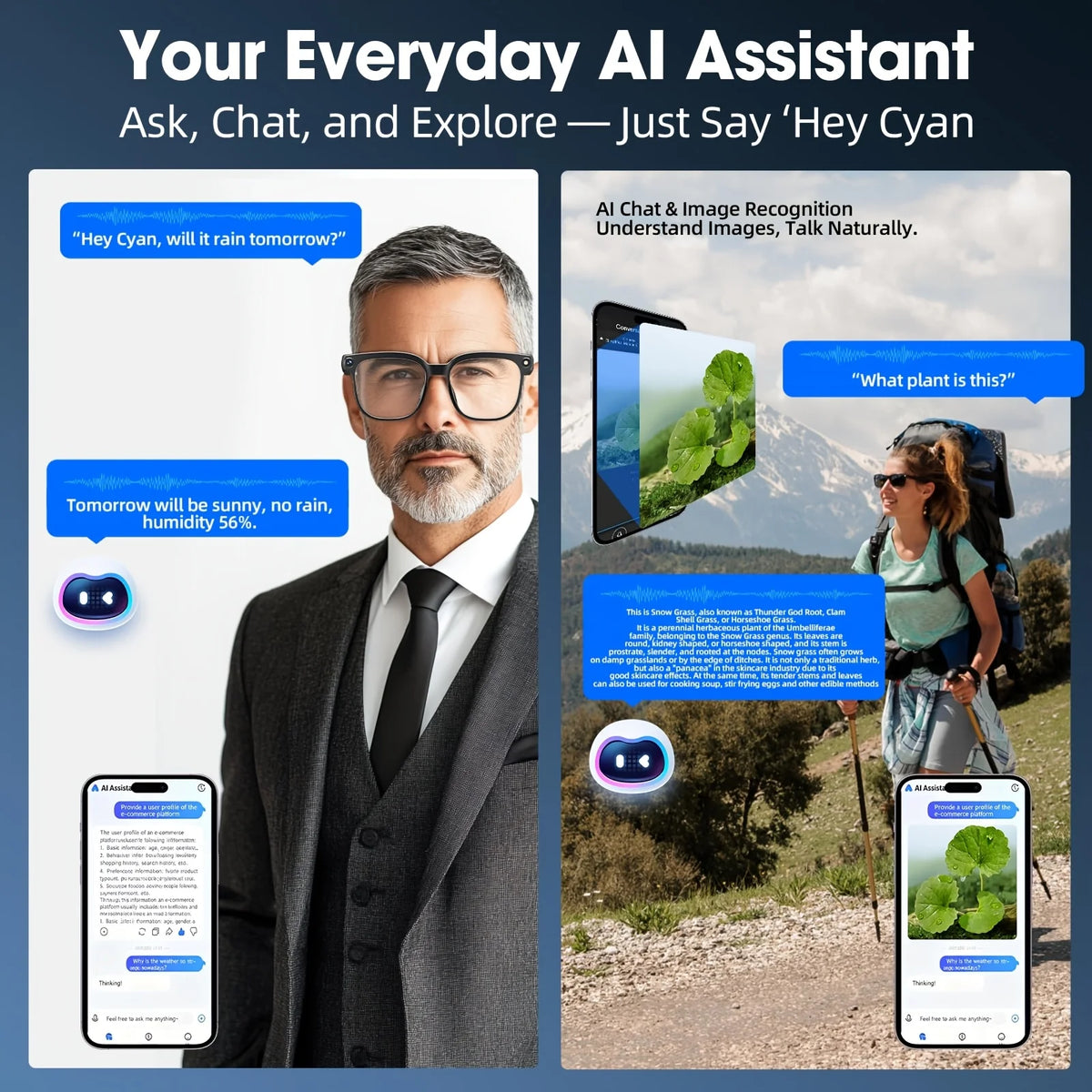 Smart Camera Glasses With Realtime Translation And Bluetooth
