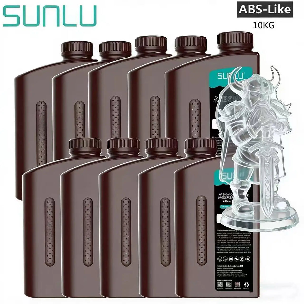 SUNLU UV ABS Like Resin 405nm 10KG Low Odor And Low Shrinkage For LCD 3D Printer Printing Material 3D Printing Fast Shipping