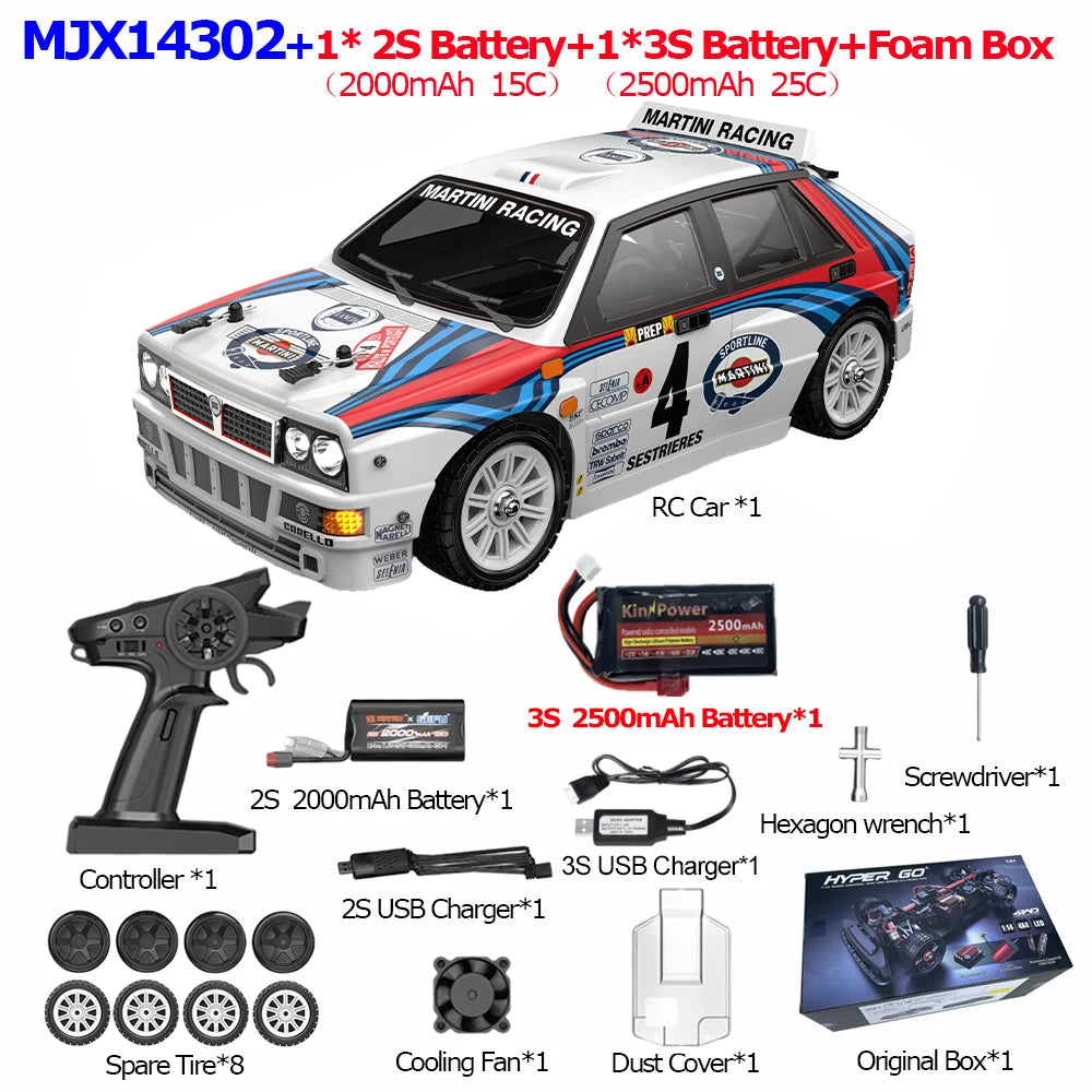 HYPER GO RC MJX 14304 14303 14302 14301 High Speed Drift Car With Gyroscope - Electric Toy for Kids Volkswagen Racing Gift
