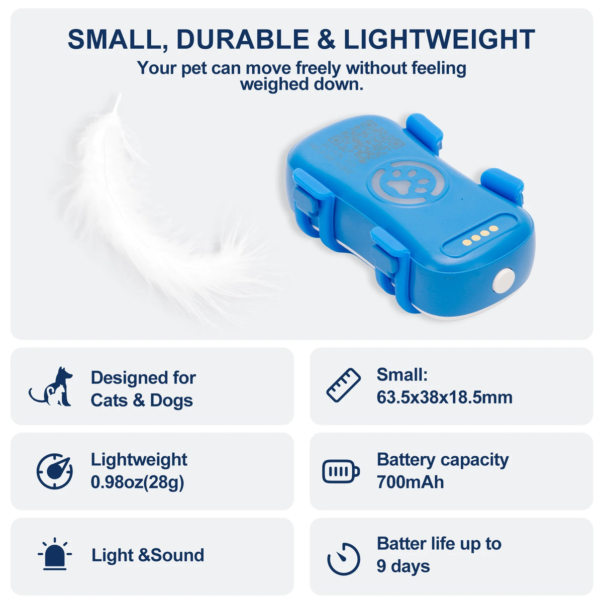 4G GPS Pet Tracker With Real Time Location And Waterproof Design