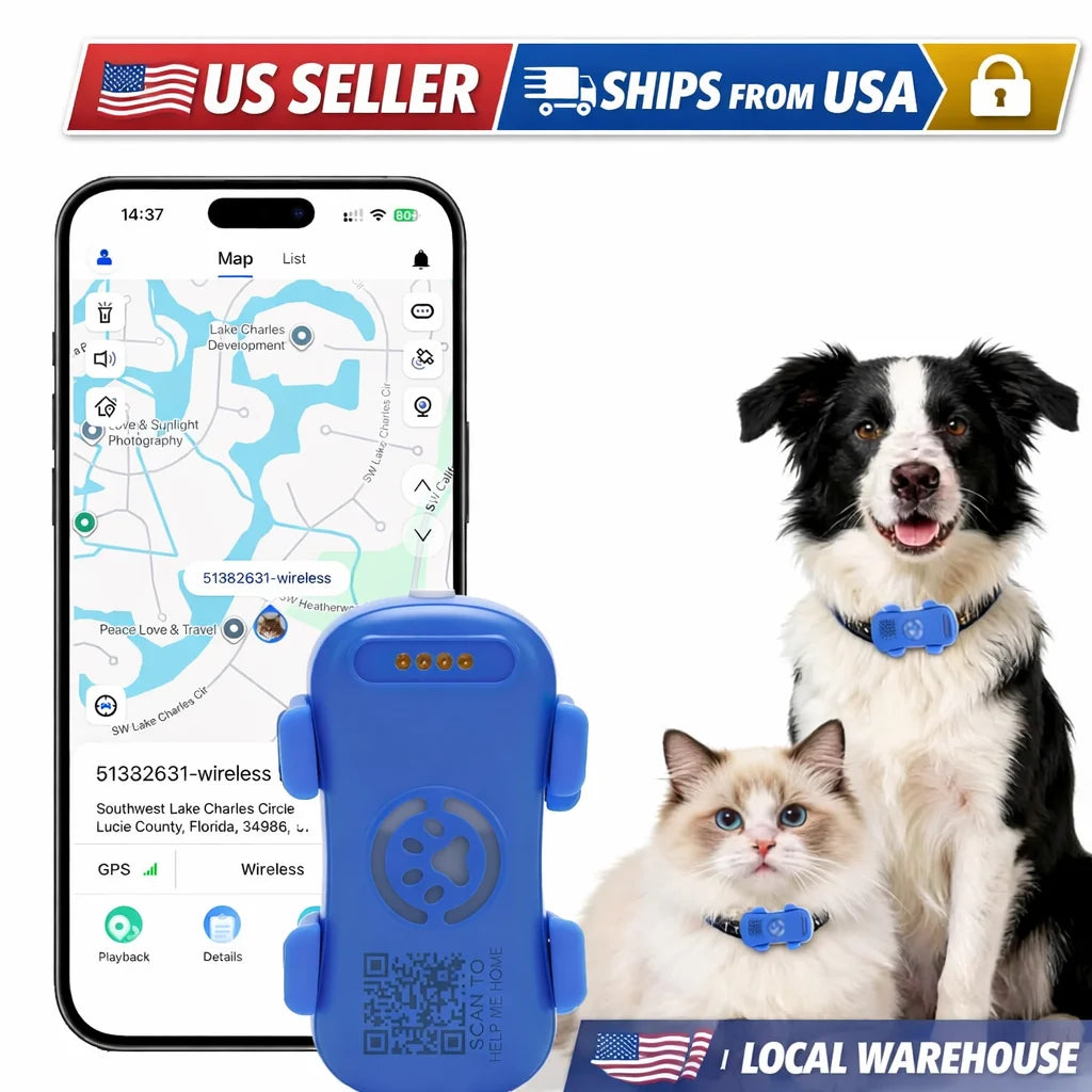 4G GPS Pet Tracker With Real Time Location And Waterproof Design