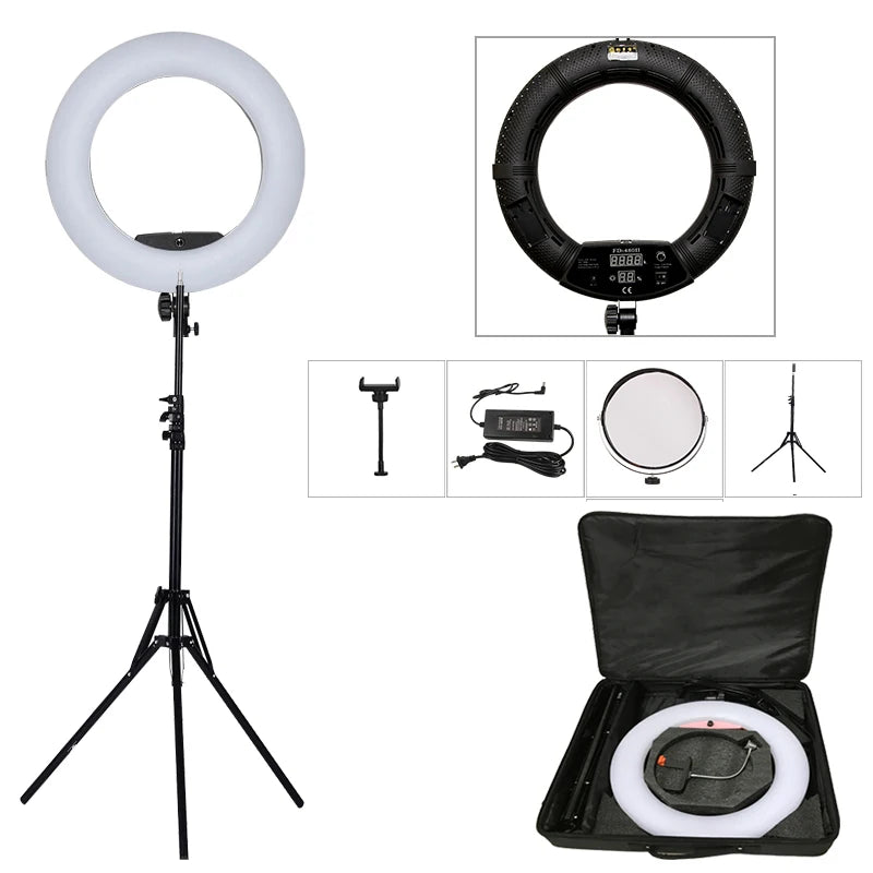 Yidoblo Bi Color Ring Light with Tripod Studio Photo Lamp