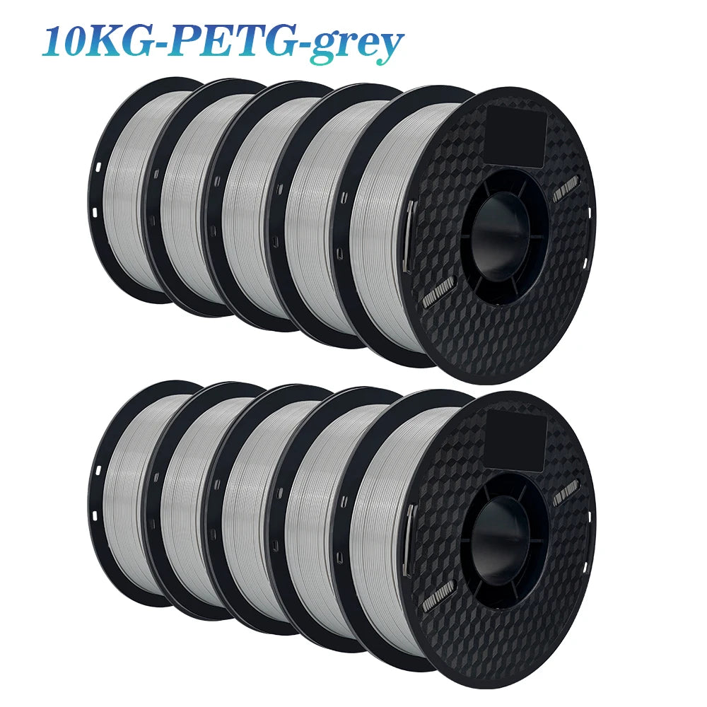 KINGROON 10KG PLA Filament PETG 3D Filament 1.75mm For 3D Printer Filament 10 Rolls/Set Mixed Colors and Materials FDM Printing Fast Ship