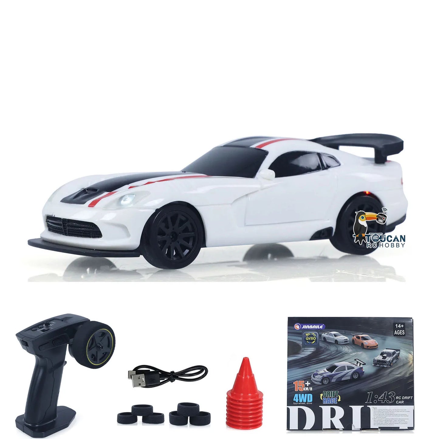 US Stock RC Drift Car 1/43 RTR Race 4WD Gyro Four-wheel Drive Radio Control High Speed Model 2.4G Racing Drifting Cars Toy Model