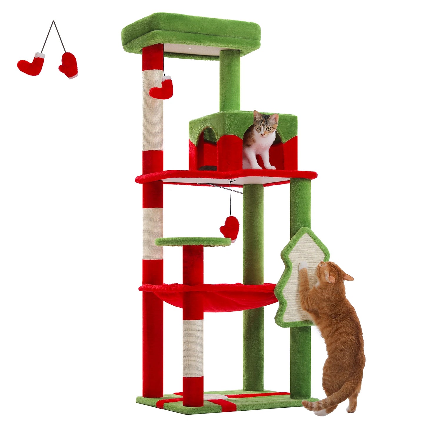 PAWZ Road Cat Tree Five Level Indoor Tower Hammock
