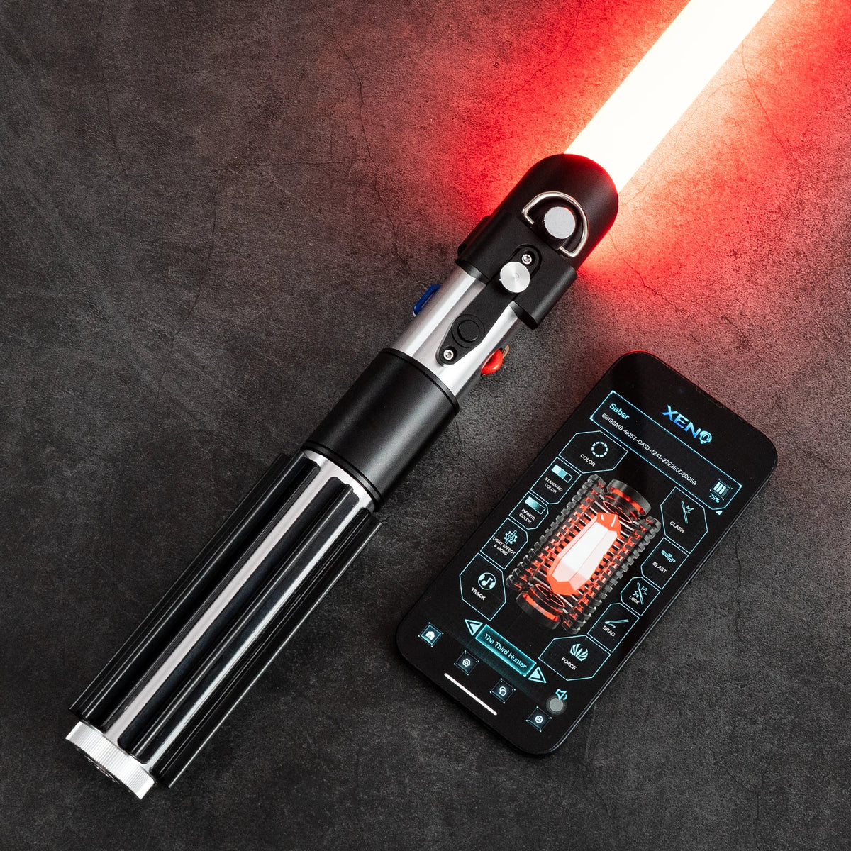 DAMIENSABER Darth Vader Sith Lightsaber With Smooth Swing App Control