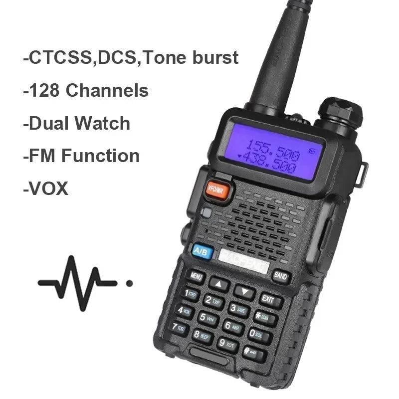 Baofeng Dual Band Handheld Two Way Radio High Power Transceiver