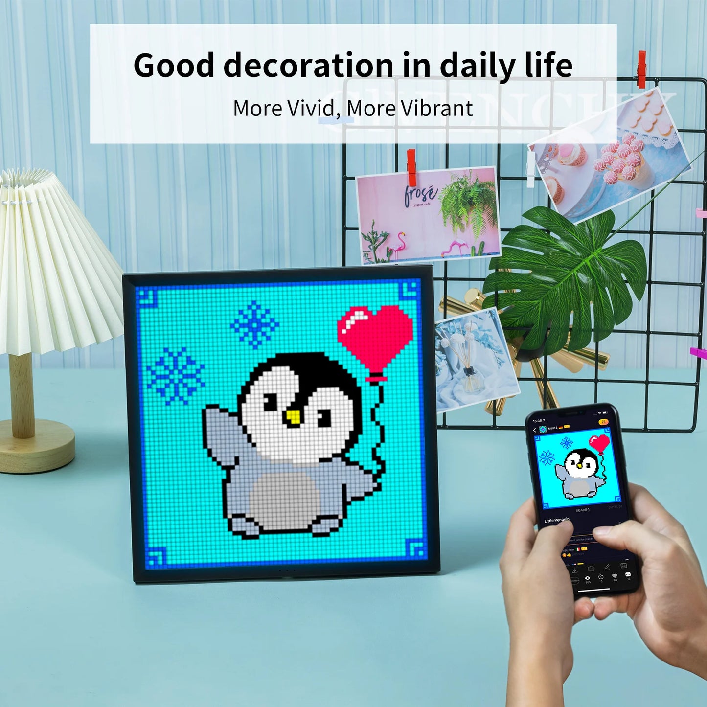 Divoom Pixoo 64 WiFi Pixel Art Display Digital Frame