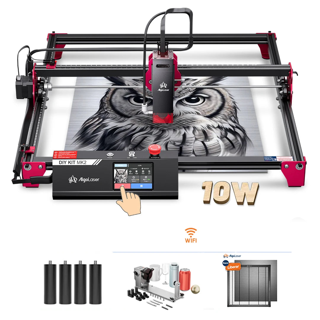 AlgoLaserCNC CNC Laser Cutter Engraver With WiFi And Offline PWM