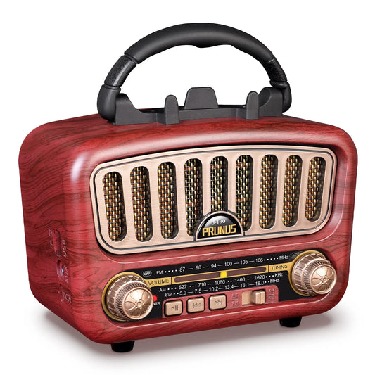 Prunus J-180 Retro Bluetooth Radio AM FM SW USB TF