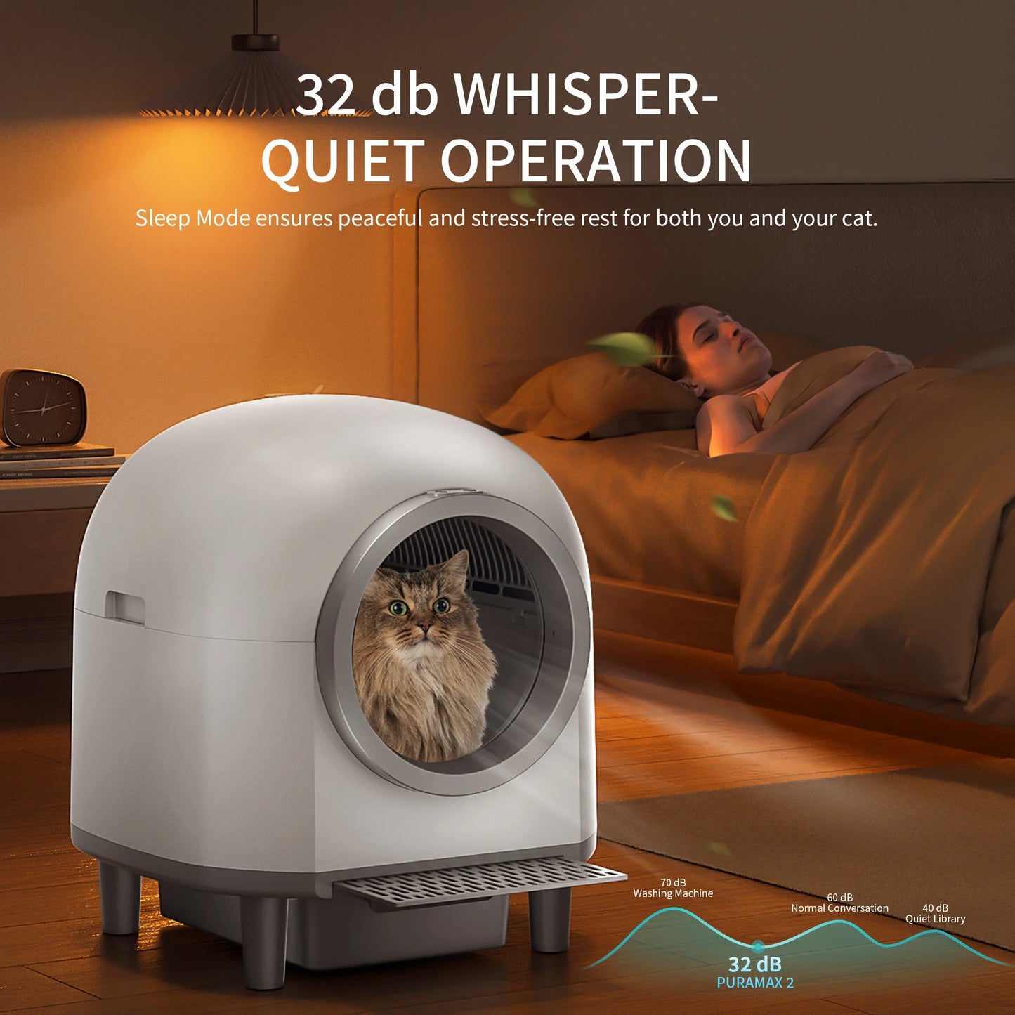 REDSASA OMCPET Automatic Self Cleaning Smart Cat Litter Box App