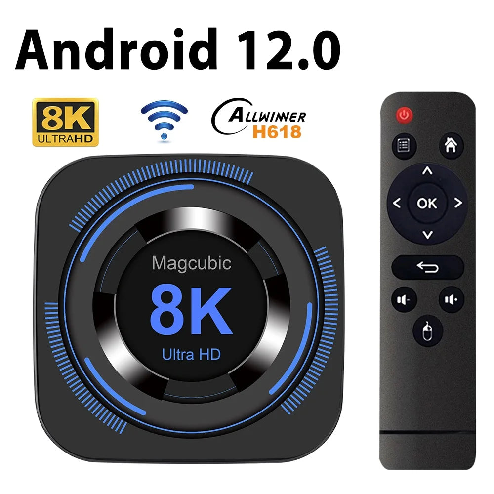 Magcubic Allwinner H618 Android TV Box Quad Core 4K 8K