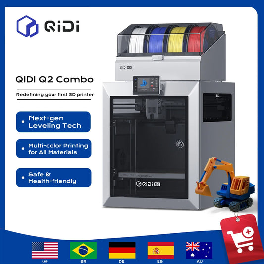 QIDI Q2 Combo CoreXY Enclosed Heated Chamber 3D Printer