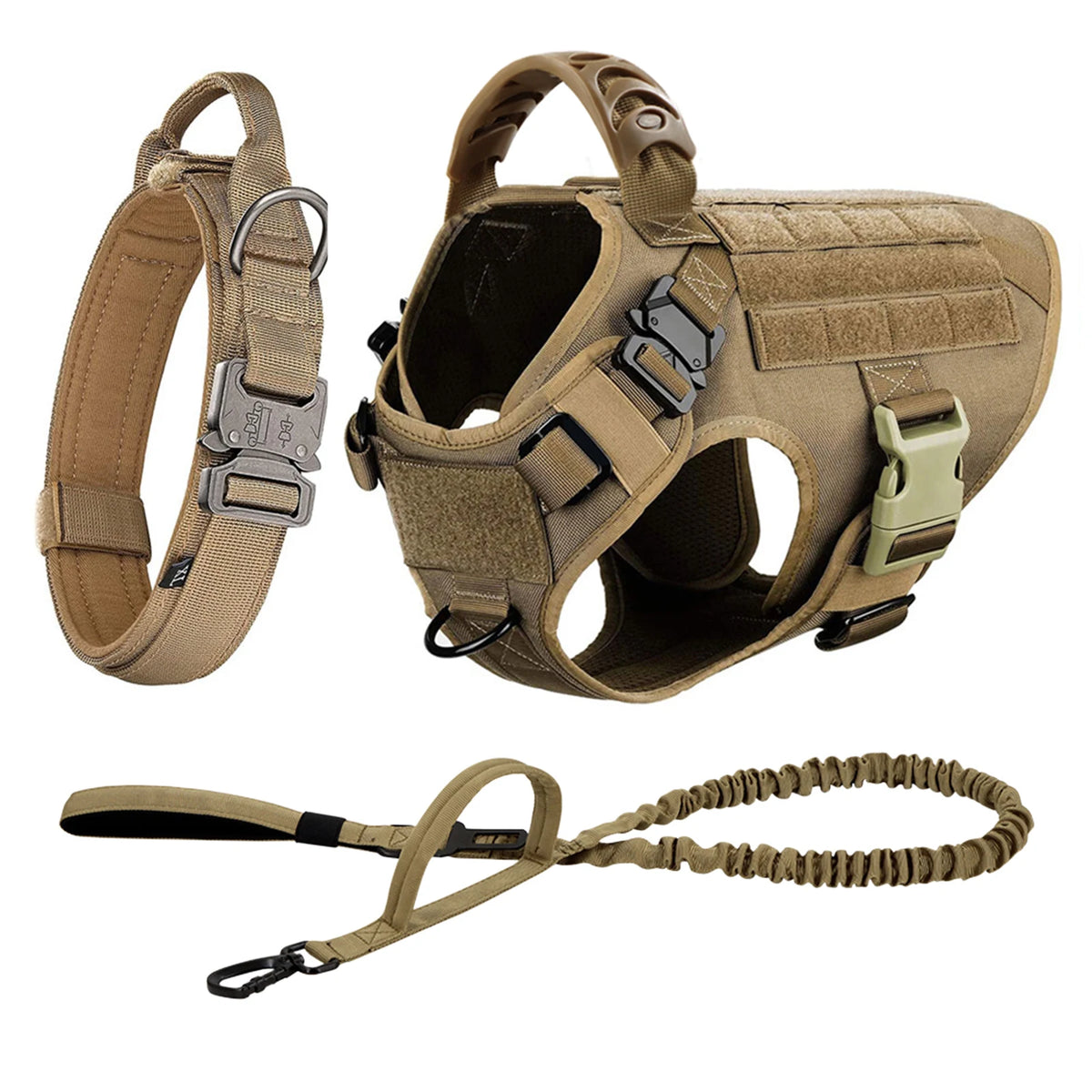 Petravel Nylon Dog Harness And Leash Set Quick Release Buckle
