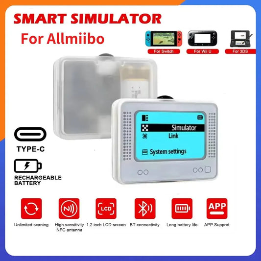 Allmiibo Rechargeable Universal Amiibo Emulator For Switch Wii U 3DS