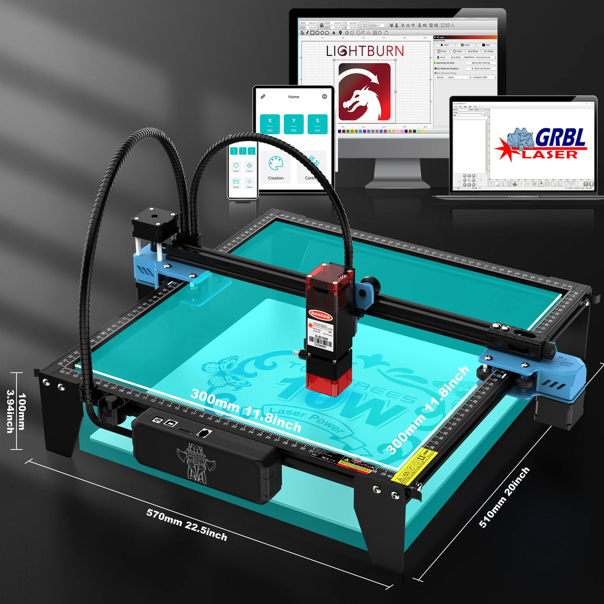 Two Trees TTS-10Pro Laser Engraver Machine With Touch Screen