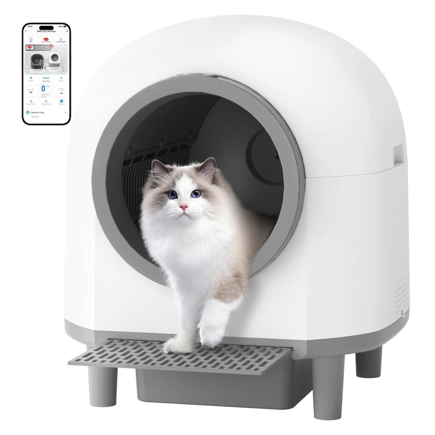 REDSASA OMCPET Automatic Self Cleaning Smart Cat Litter Box App