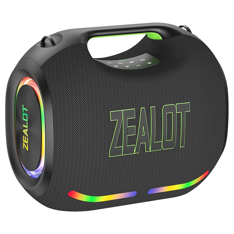ZEALOT-ZE21 High-Power Wireless Speaker 400W Outdoor Portable Bluetooth Speaker 48000mAh Long-Lasting Battery with RGB Lights TWS Subwoofer High Volume Waterproof Bluetooth Speaker