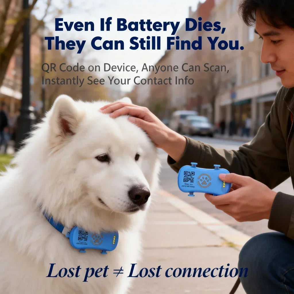 Wanwaytech Rechargeable 4G GPS Pet Tracker With Built In Sim