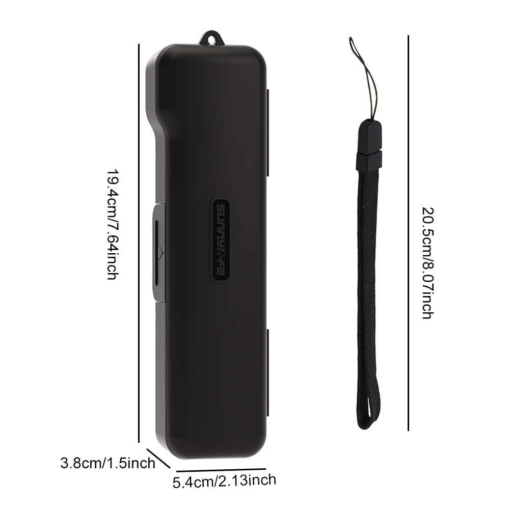 Flip-Open Protective Case with Lanyard PC Hard Protective Cover Wear Resist Camera Shell Sleeve for DJI OSMO Pocket 3