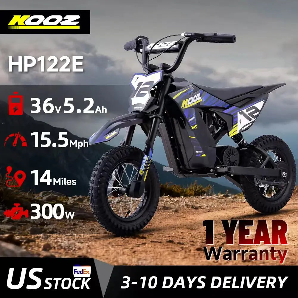 KOOZ Electric Dirt Bike For Kids Featuring Reliable Outdoor Performance