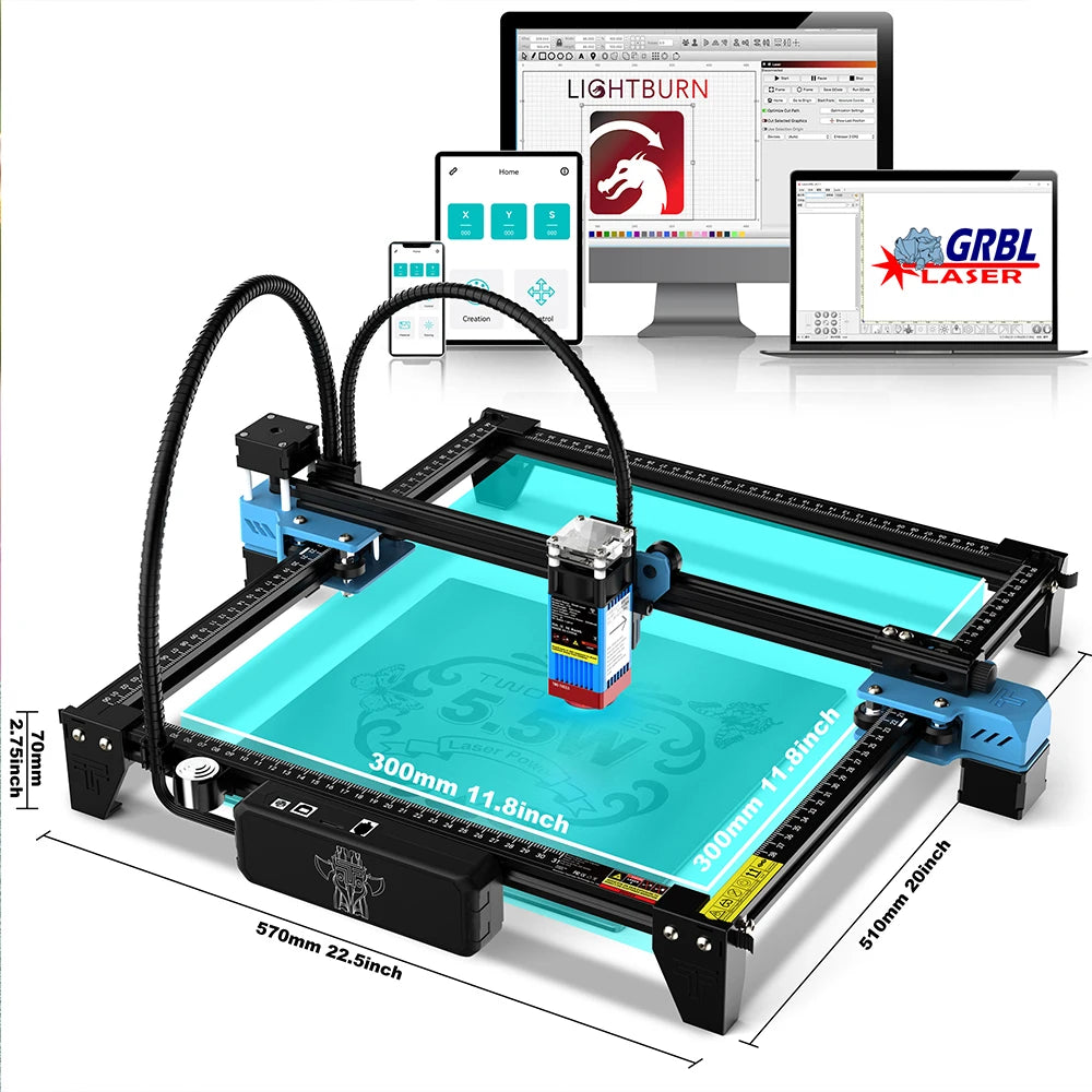 TwoTrees TTS-55Pro 40W WiFi Laser Engraver CNC Cutting Machine