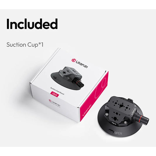 Ulanzi TB15 Car Holder Mount Camera Suction Cup for Gopro Insta 360 DJI Action Camera Phone DSLR with 1/4 3/8 Camera Accessories