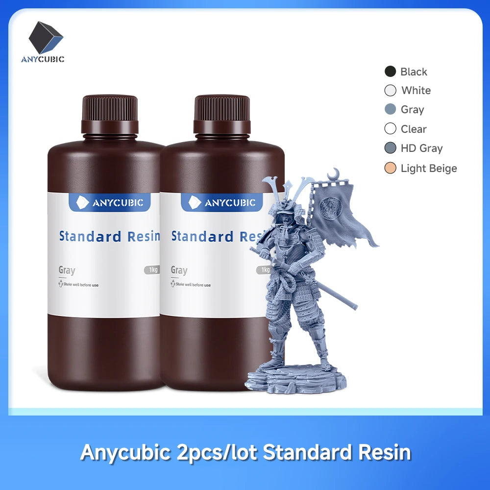 Anycubic Standard 405nm UV Photopolymer Resin for LCD 3D Printers