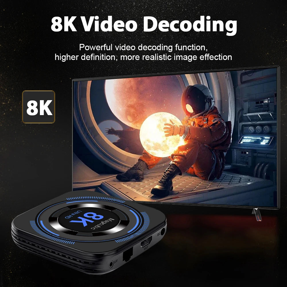 Magcubic Allwinner H618 Android TV Box Quad Core 4K 8K