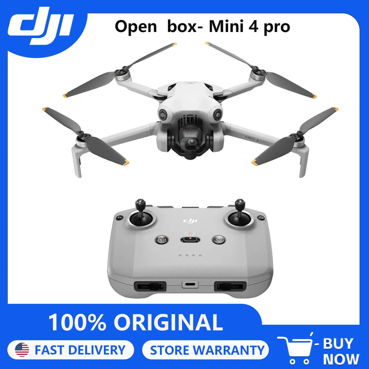 DJI Mini 4 Pro 4K Camera Drone With Smart Controller