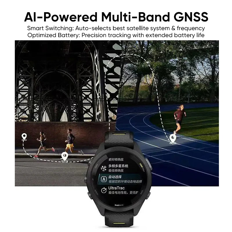 Garmin Forerunner 265 GPS Smartwatch AMOLED Display Heart Rate Monitor