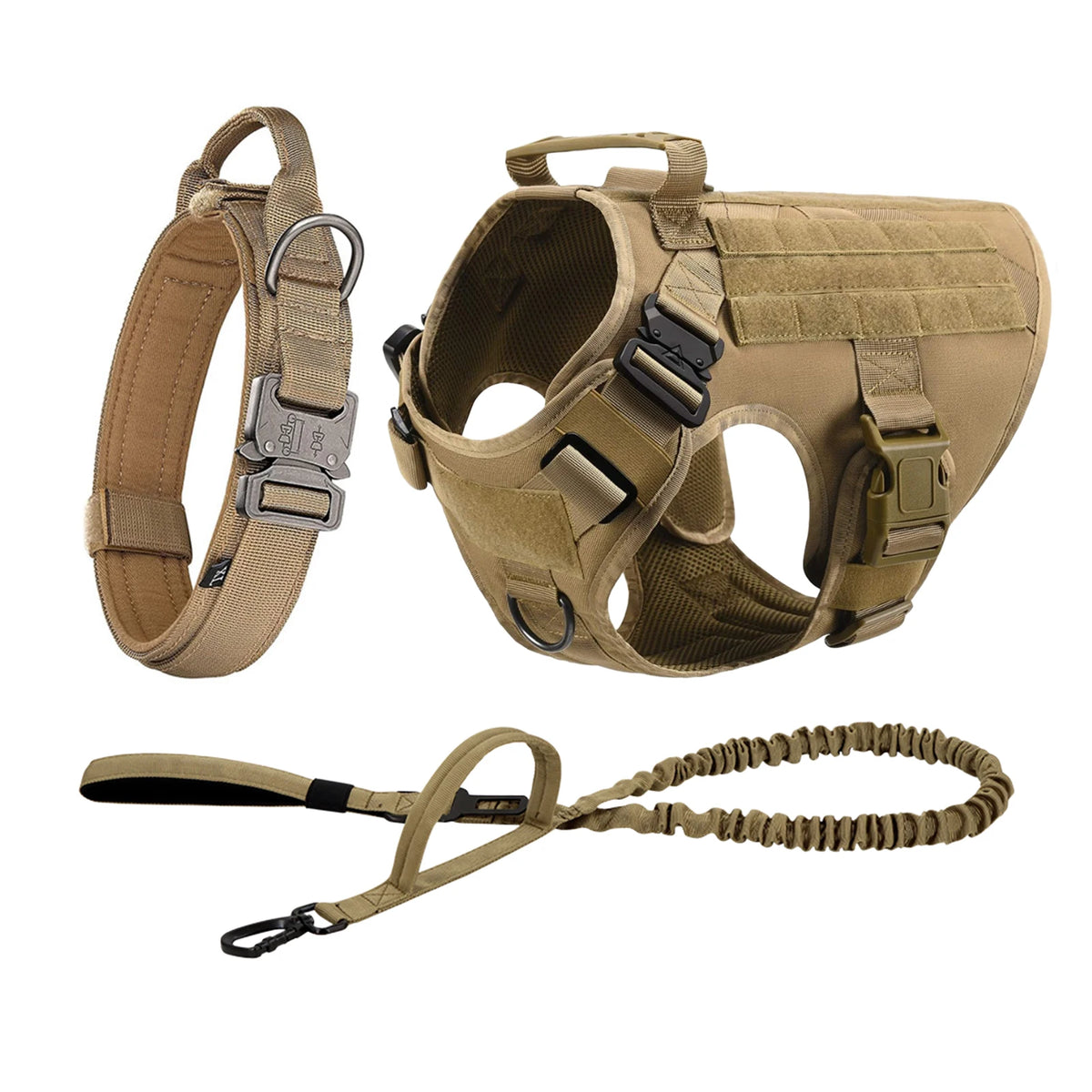 Petavel Tactical Padded Dog Harness With Quick Release Buckle
