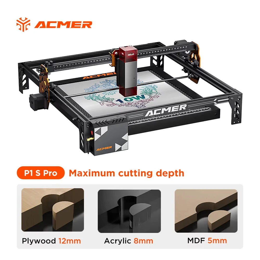 ACMER P1 S Pro Laser Engraver 6W 10W 20W WIFI