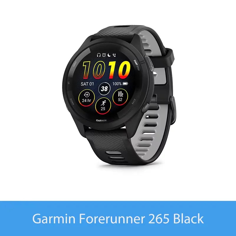 Garmin Forerunner 265 GPS Smartwatch AMOLED Display Heart Rate Monitor