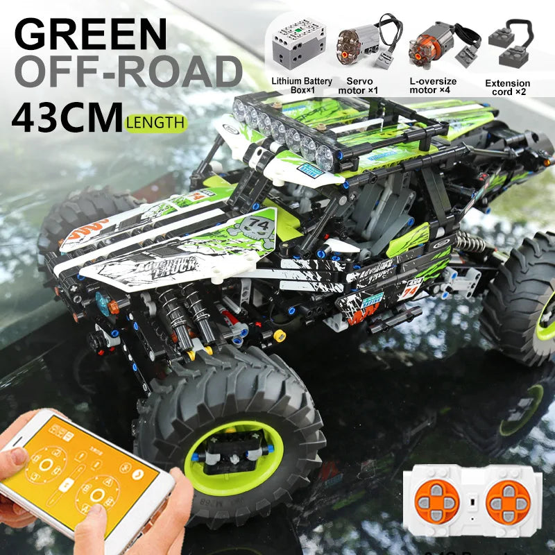 Mould King 4WD RC Buggy Building Blocks Assembly Kit