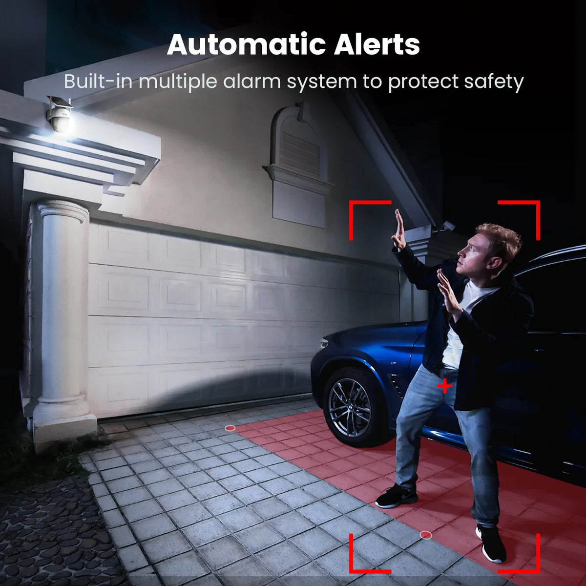Dekco 3MP Wireless Solar PTZ Security Camera With Audio