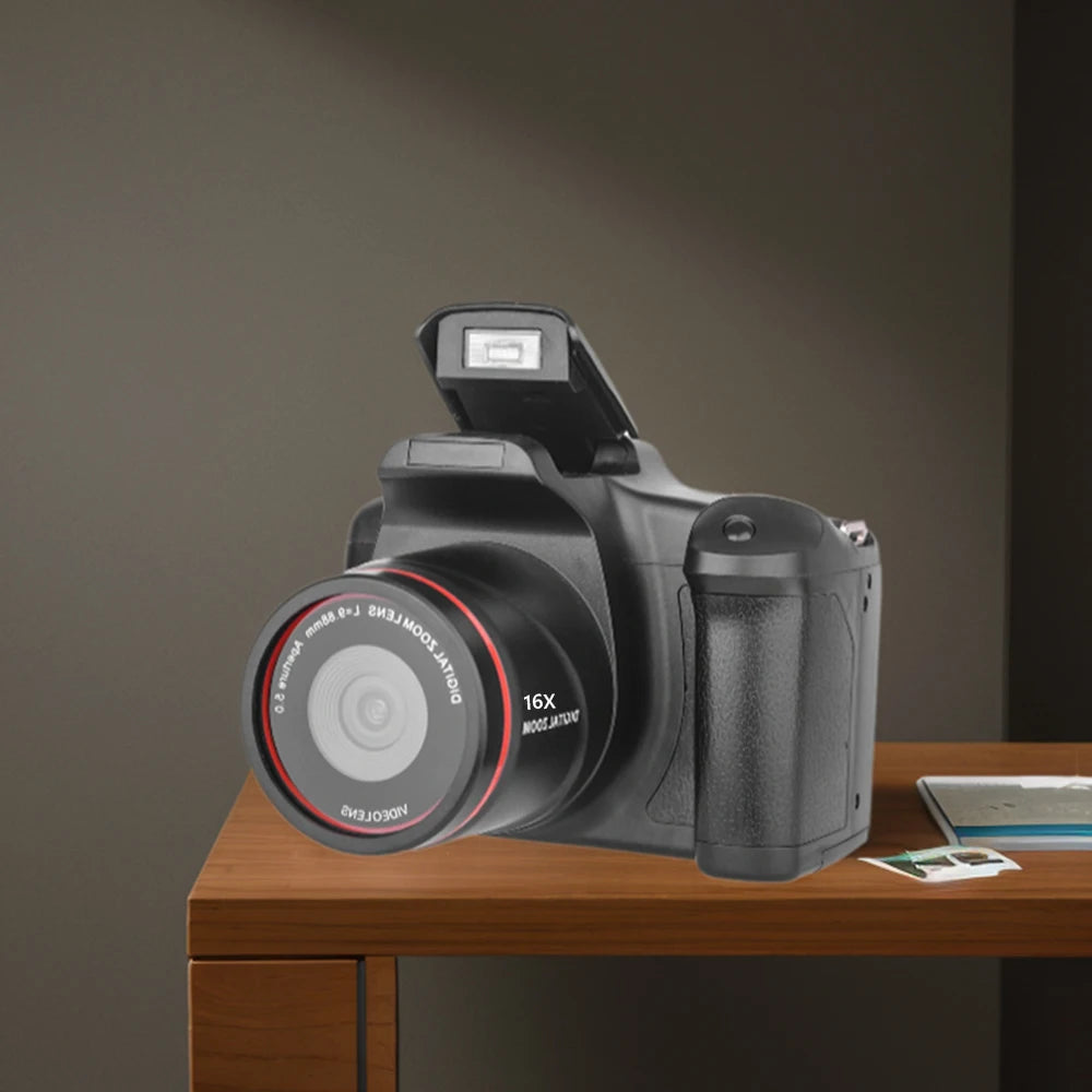 1080P 16MP Digital Camera 16X Zoom Camcorder with 2.4 Inch LCD Screen Vlogging Camera for Photography and Video