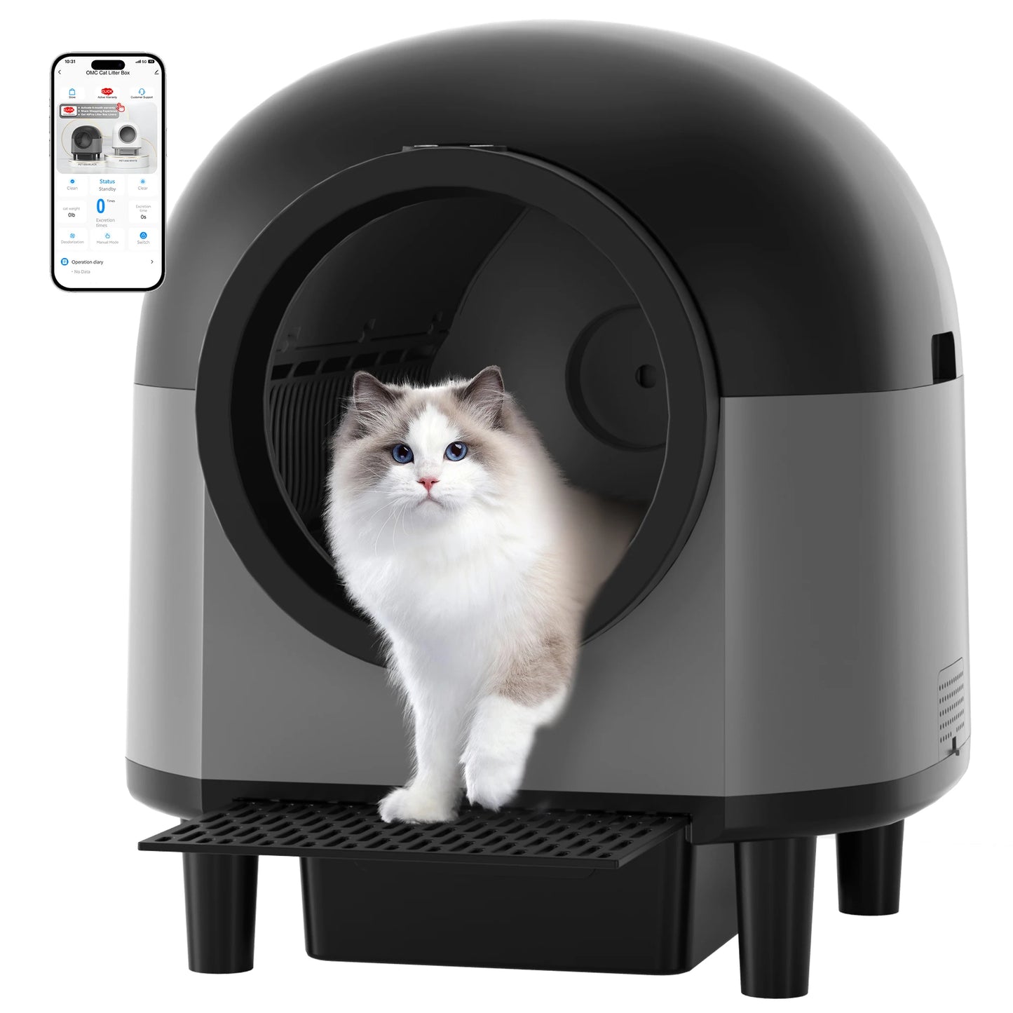 REDSASA OMCPET Automatic Self Cleaning Smart Cat Litter Box App