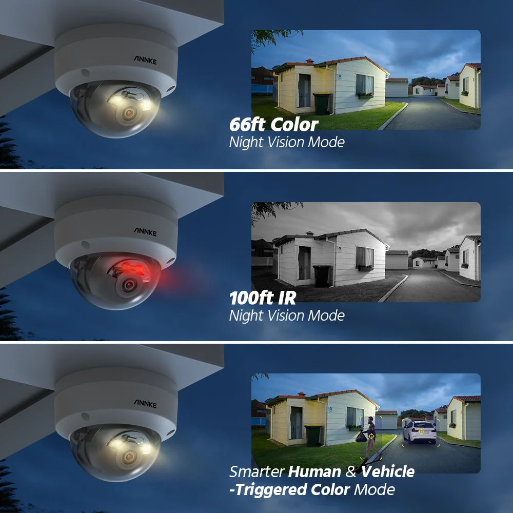 Annke PoE Video Security System With Four 5MP Waterproof Cameras