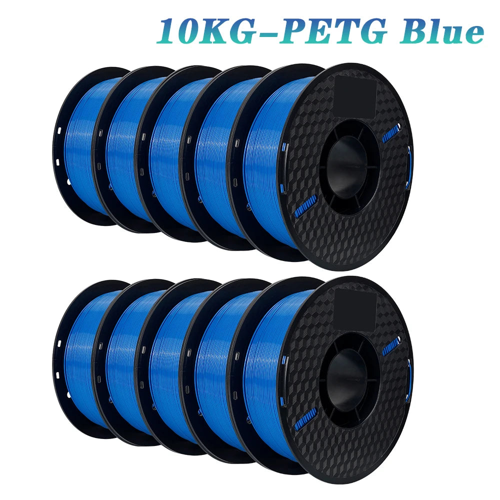 KINGROON 10KG PLA Filament PETG 3D Filament 1.75mm For 3D Printer Filament 10 Rolls/Set Mixed Colors and Materials FDM Printing Fast Ship