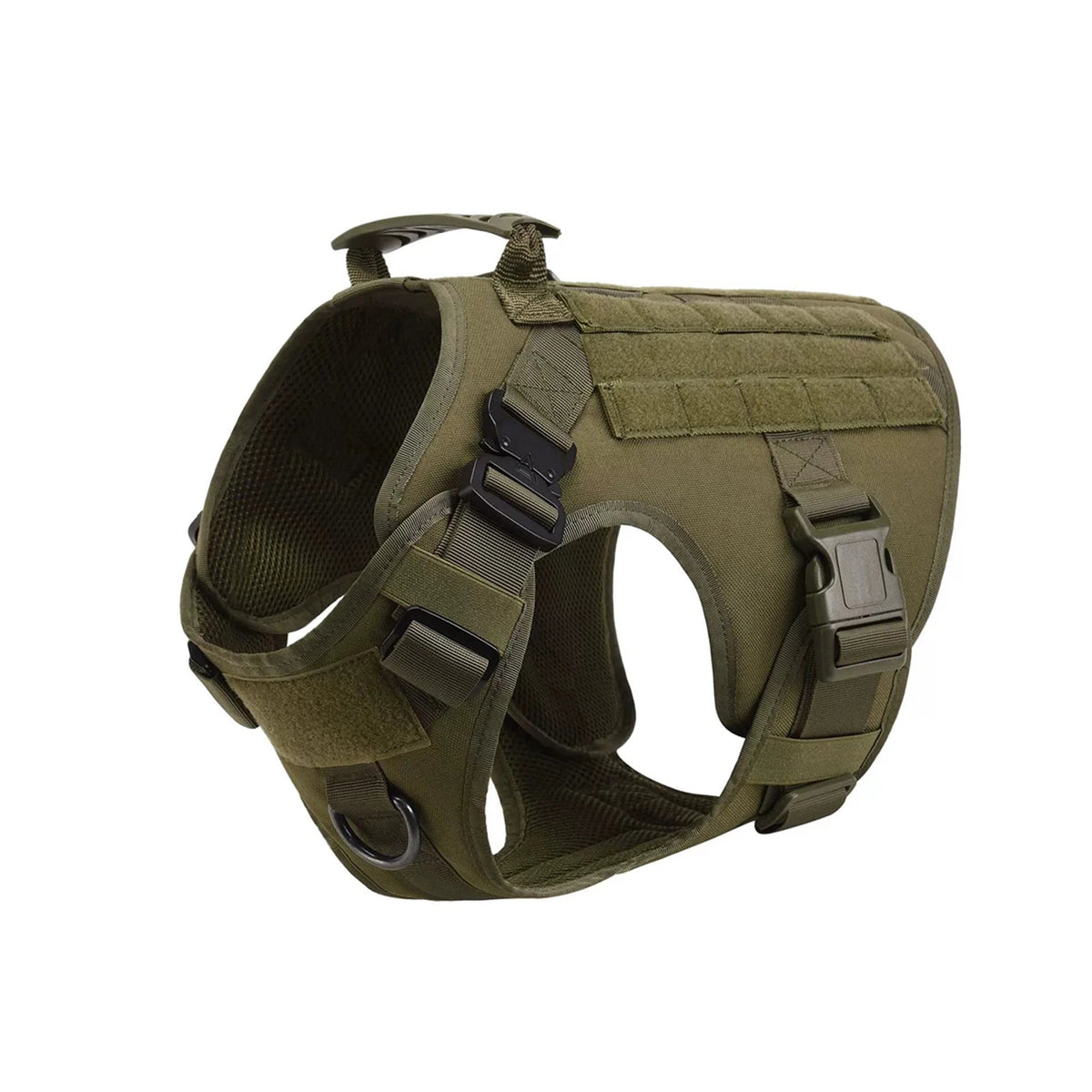 PetraVel Tactical Dog Harness Vest With Molle Pouches