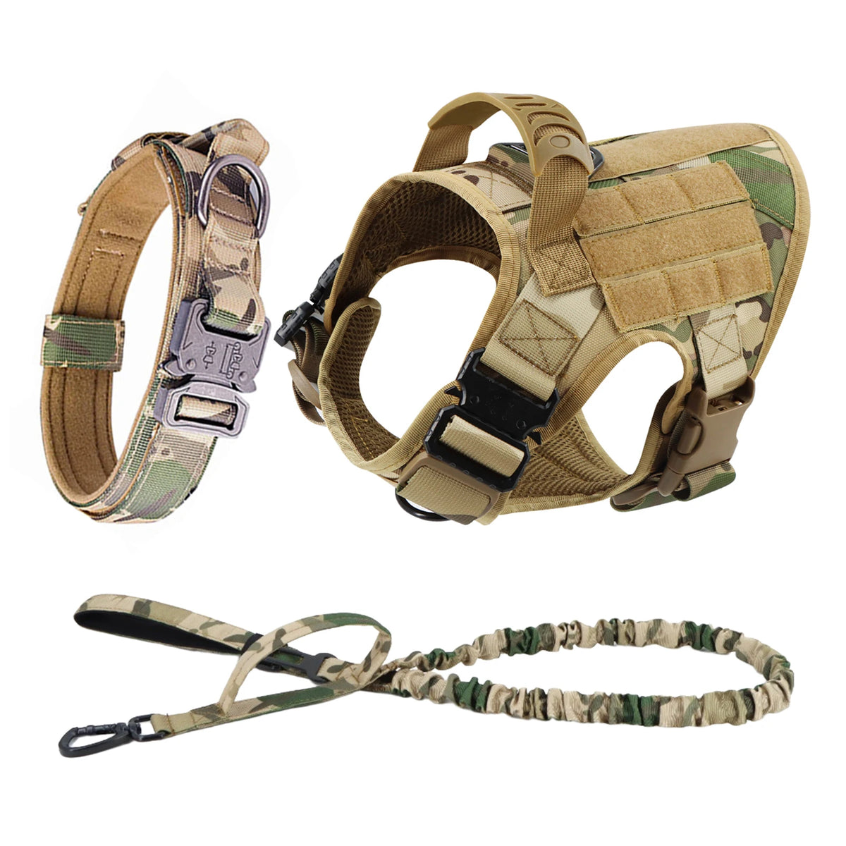 Patrel Padded Nylon Dog Harness And Leash Set For Walking