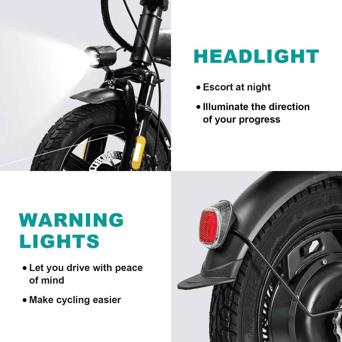 Terrosor Folding Electric Bike With 48V Detachable Battery