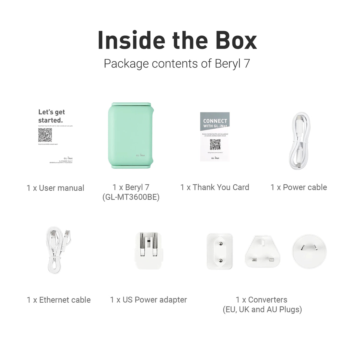 GL.iNet Beryl 7 Wi-Fi 7 Dual-Band Travel Router with VPN