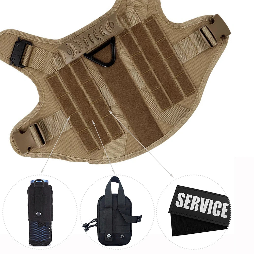 Patrel Padded Nylon Dog Harness And Leash Set For Walking