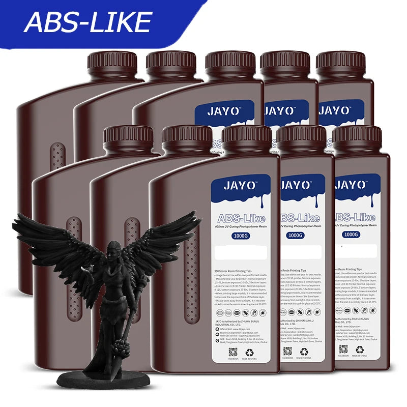 JAYO 3D Printer Standard/ABS-Like/PA Like 10KG 405nm Liquid Rapid UV Curing For LCD Photopolymer Resin 3D Printing Material
