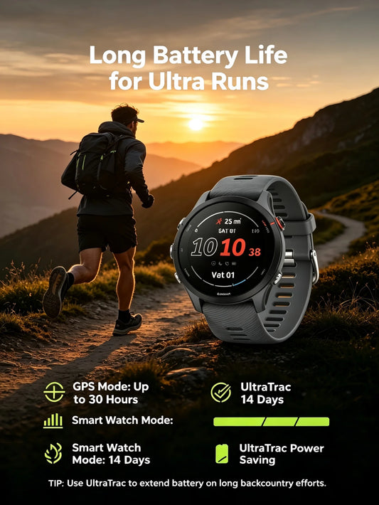 Garmin Forerunner 255 Sports Smartwatch With Fifteen Day Battery